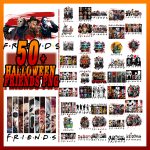 halloween friends png bundle,horror halloween png,horror movie character friends png