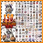 spooky halloween vibes png bundle,halloween horror png